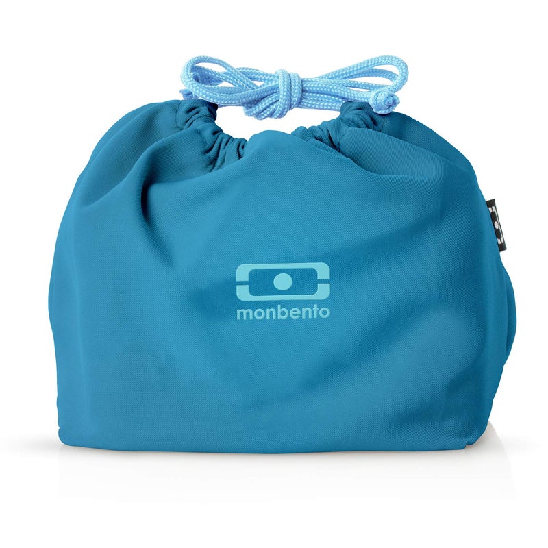 monbento - Lunch Bag MB Pochette M Denim - Polyester Lunch Tote - For Work Lunch Packing - Can Contain a Bento Box MB Original or MB Tresor - Blue